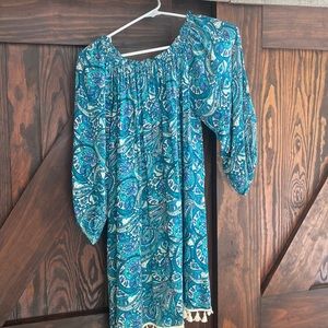 altard state paisley off the shoulder dress
